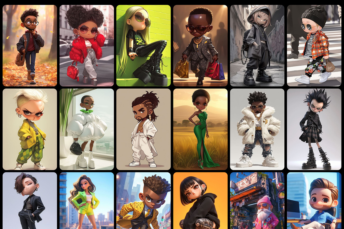 3604 ChatGPT Chibi Fashion Styles, a Person Illustration by Sevenstyles (Photo 4 of 6)