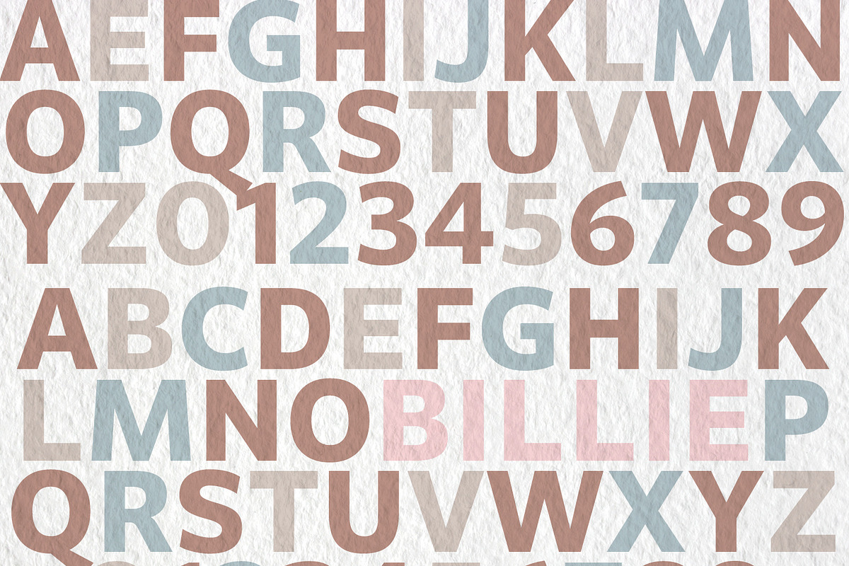 Billie font family by FontPeople, a Sans Serif Font by FontPeople (Photo 4 of 6)