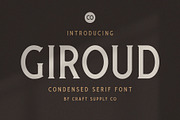 Giroud - Condensed Serif Font, a Serif Font by Craft Supply Co. (Thumbnail 10 of 10)