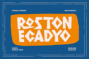 Roston Ecadyo Sans Serif Display Fon, a Sans Serif Font by Maulana Creative (Thumbnail 1 of 7)