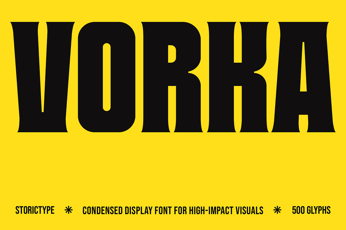 VORKA - Headline Display Typeface, a Serif Font by StoricType (Photo 1 of 24)