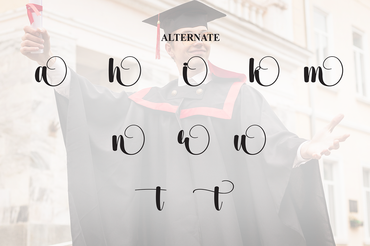 Master University | Script Font, a Handwritten Font by Scratchones (Photo 8 of 9)