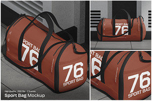 Sport Bag Mockup, a Packaging Mockup by Unerispace