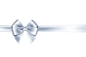 Vector Bow And Ribbon.