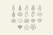 Hand Drawn Seashell Illustrations, an Illustration by HonestiesPrintS (Thumbnail 2 of 2)