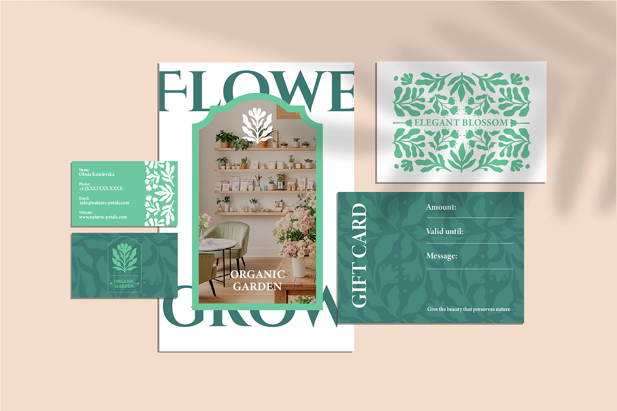 Elegant Botanical Floral Design Kit, a Decorative Illustration by Lettering_Logo (Photo 2 of 15)