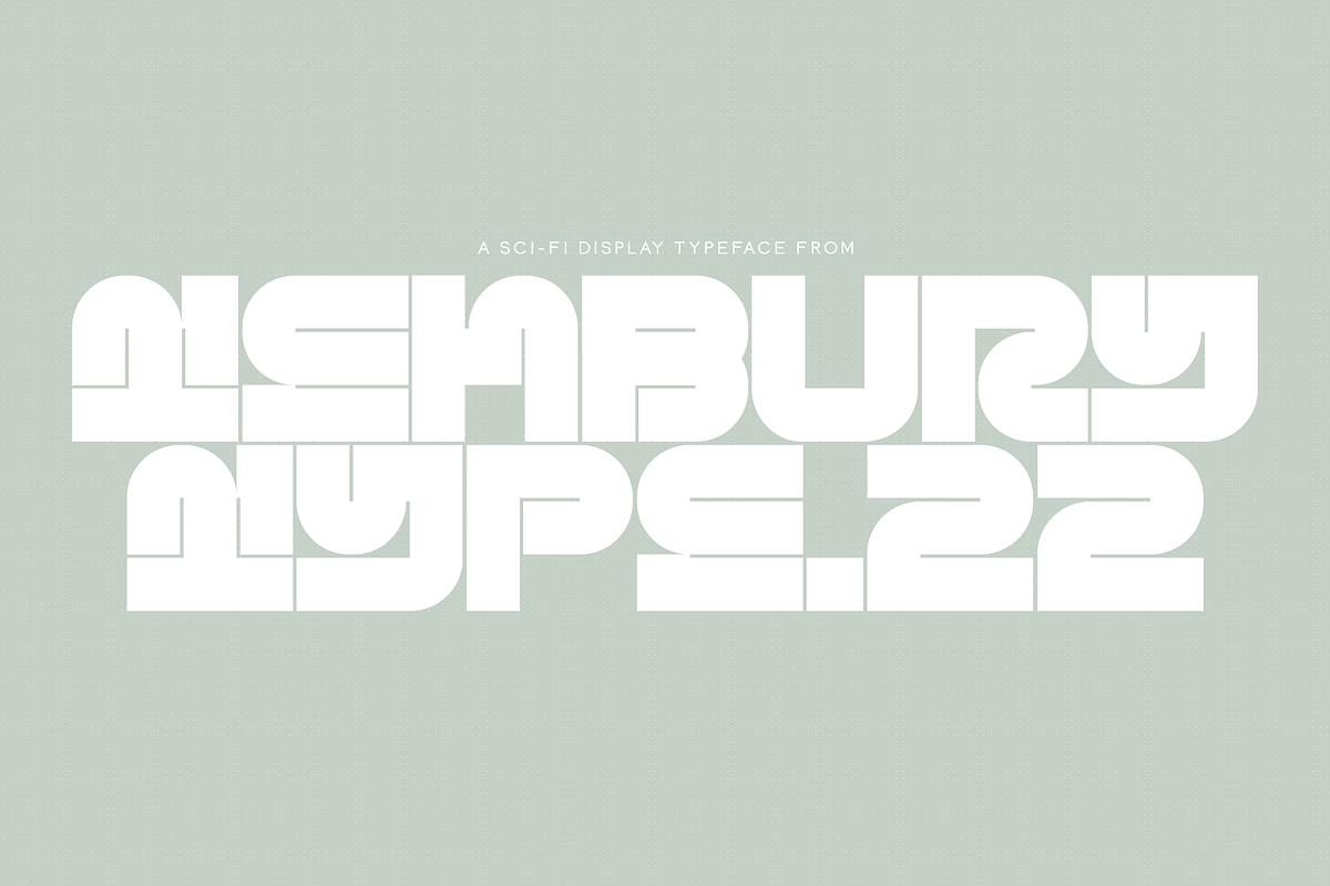 10B Dweezil: Futuristic Display Sans, a Font by Tenbury Type (Photo 6 of 6)