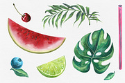 Tropical Bar Watercolor Clipart, an Illustration by NATASHA CHU (Thumbnail 5 of 6)