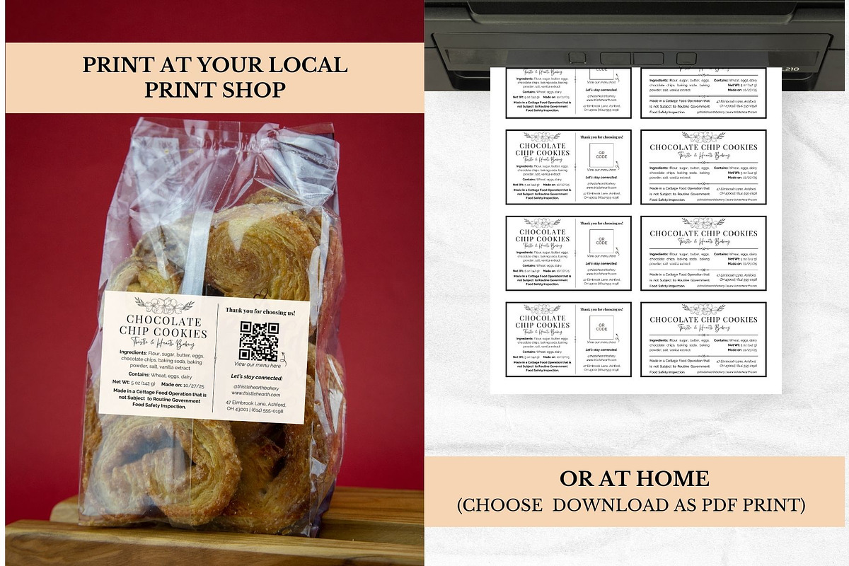 Cottage Food Law Label Template, a Business Card Template by Anna Design Studio (Photo 6 of 9)