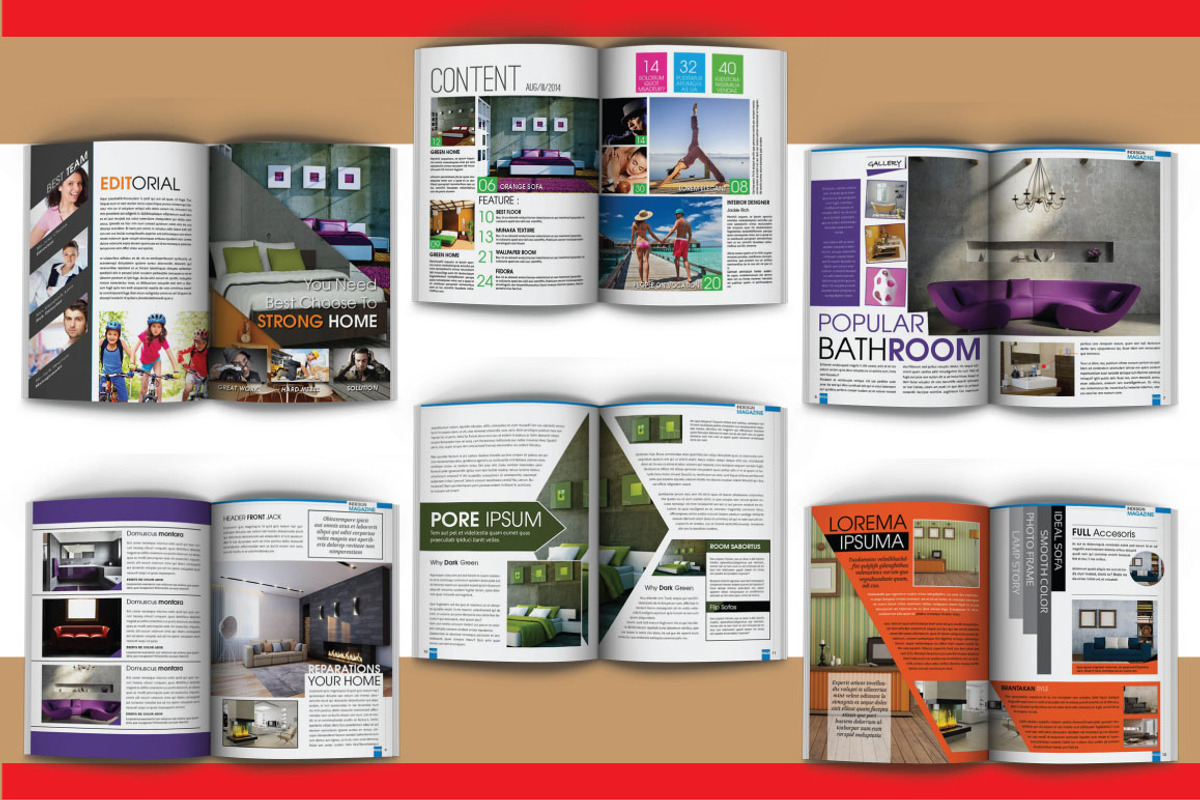Indesign Magazine Template 50 Pages, a Magazine Template by Orlin (Photo 2 of 5)