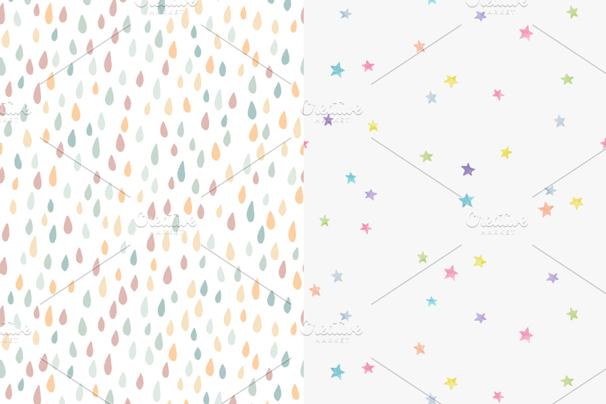 Seamless patterns for girls, a Pattern Graphic by Magnia (Photo 5 of 5)