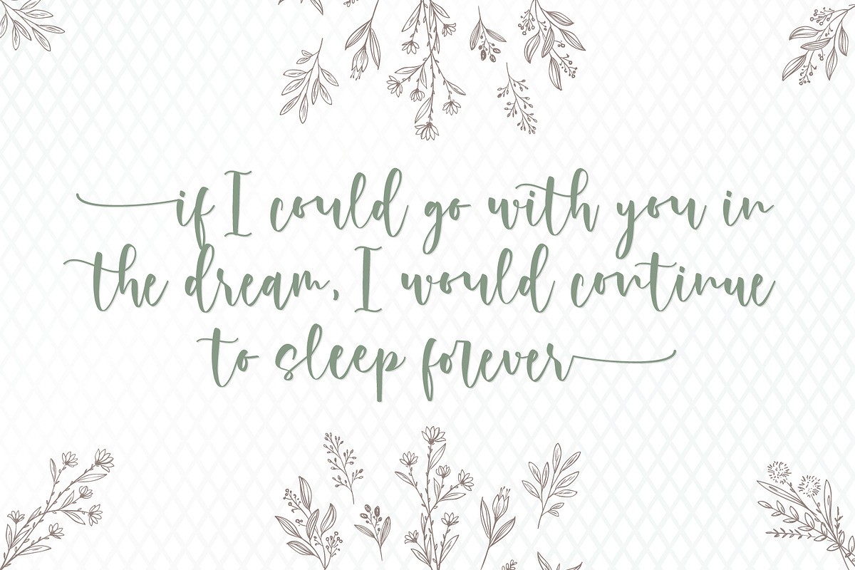 Rossi Mithori - Beautiful, a Script Font by Monoco Type Foundry (Photo 11 of 11)