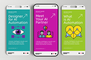 Designer for AI Automation Story, a Social Media Template by MightyDesign