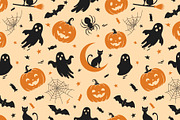 Seamless halloween pattern, a Pattern Graphic by Yayasya (Thumbnail 3 of 3)