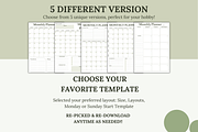 Undated Monthly Planner Template, a Stationery Template by Journal w Sushii (Thumbnail 3 of 4)
