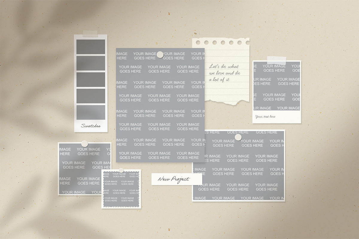 Mood Board Mockup, a Card Template by BrandPacks (Photo 2 of 2)