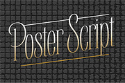 Poster Script, a Serif Font by Art And Sign Unlimited (Thumbnail 1 of 4)