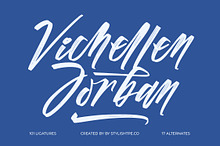 Vichellen Jordan Modern Brush Font