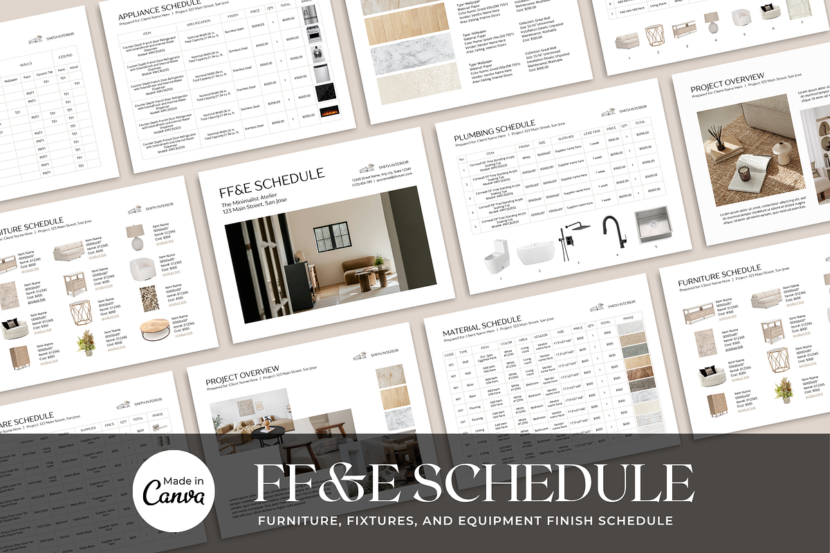 Finishes Schedule and Shopping List, a Presentation Template by ShopRShop (Photo 1 of 9)