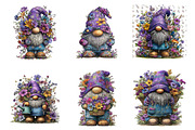 Whimsical spring gnome clipart, an Illustration by SinaCreation (Thumbnail 11 of 11)