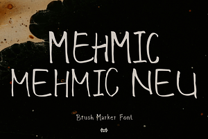 Mehmic Font, a Handwritten Font by madeDeduk