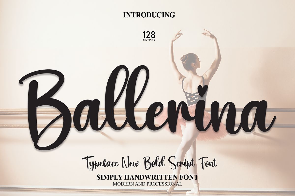Ballerina | Script Font, a Script Font by Scratchones (Photo 1 of 8)