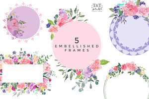 Elouise - Foral Clipart Set