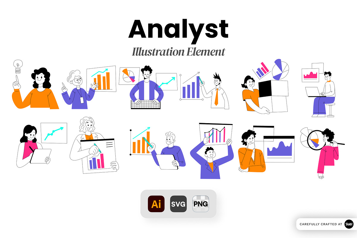 Analyst Illustration Element, an Object Graphic by SLAB! Design (Photo 1 of 2)