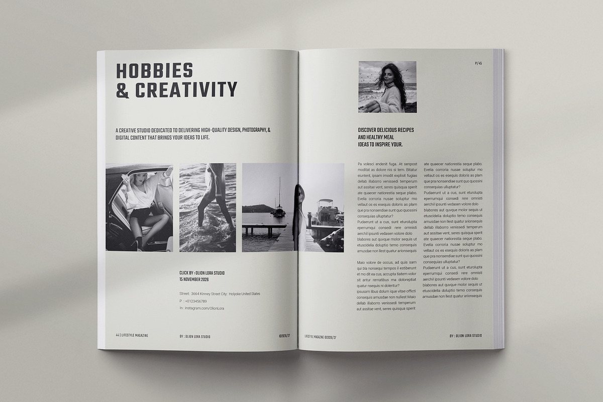 Lifestyle Magazine Template, a Magazine Template by Olion Lora (Photo 15 of 24)