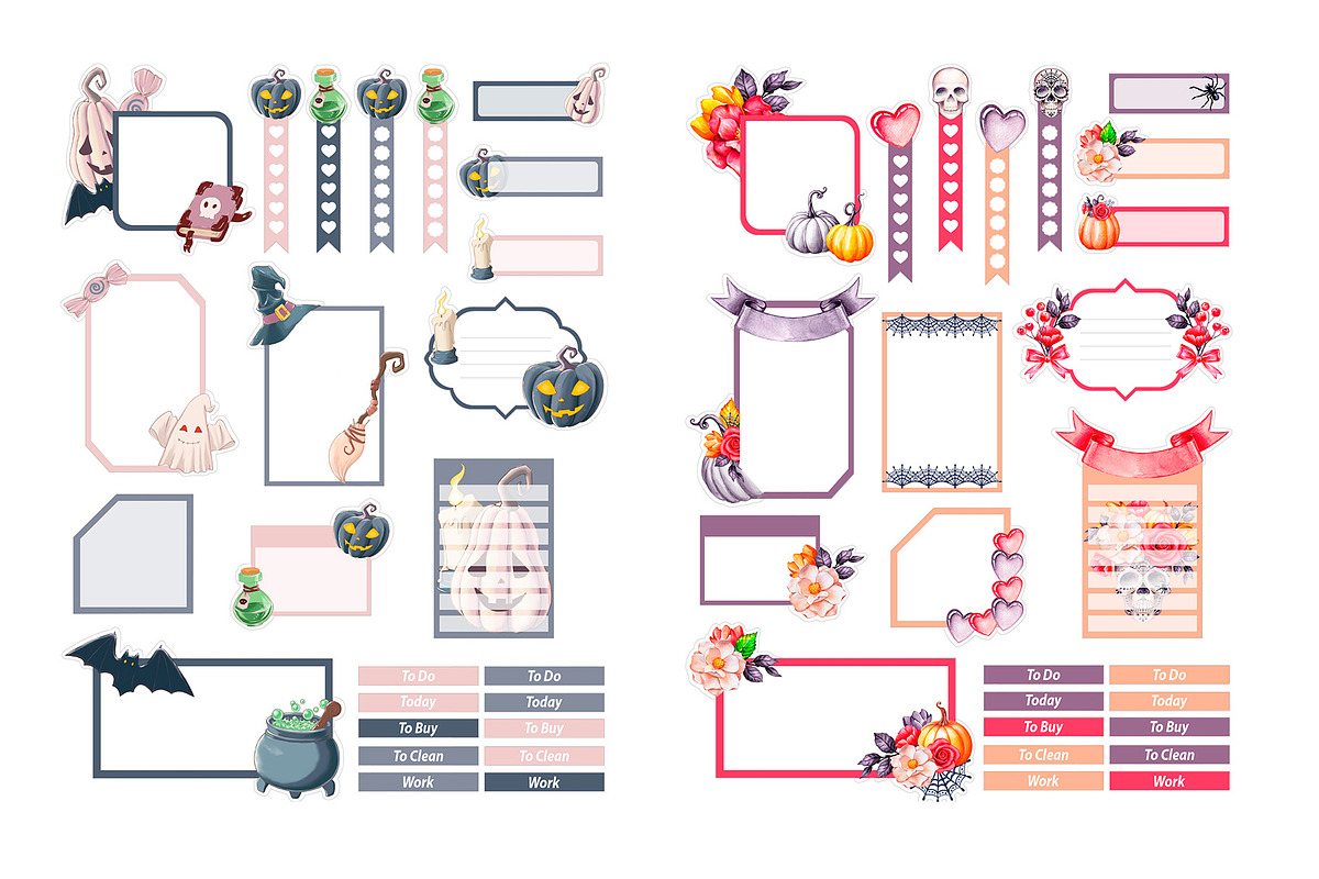 Printable Journal Sticker Collection, a Design Template by DigitalDesignAI (Photo 8 of 13)