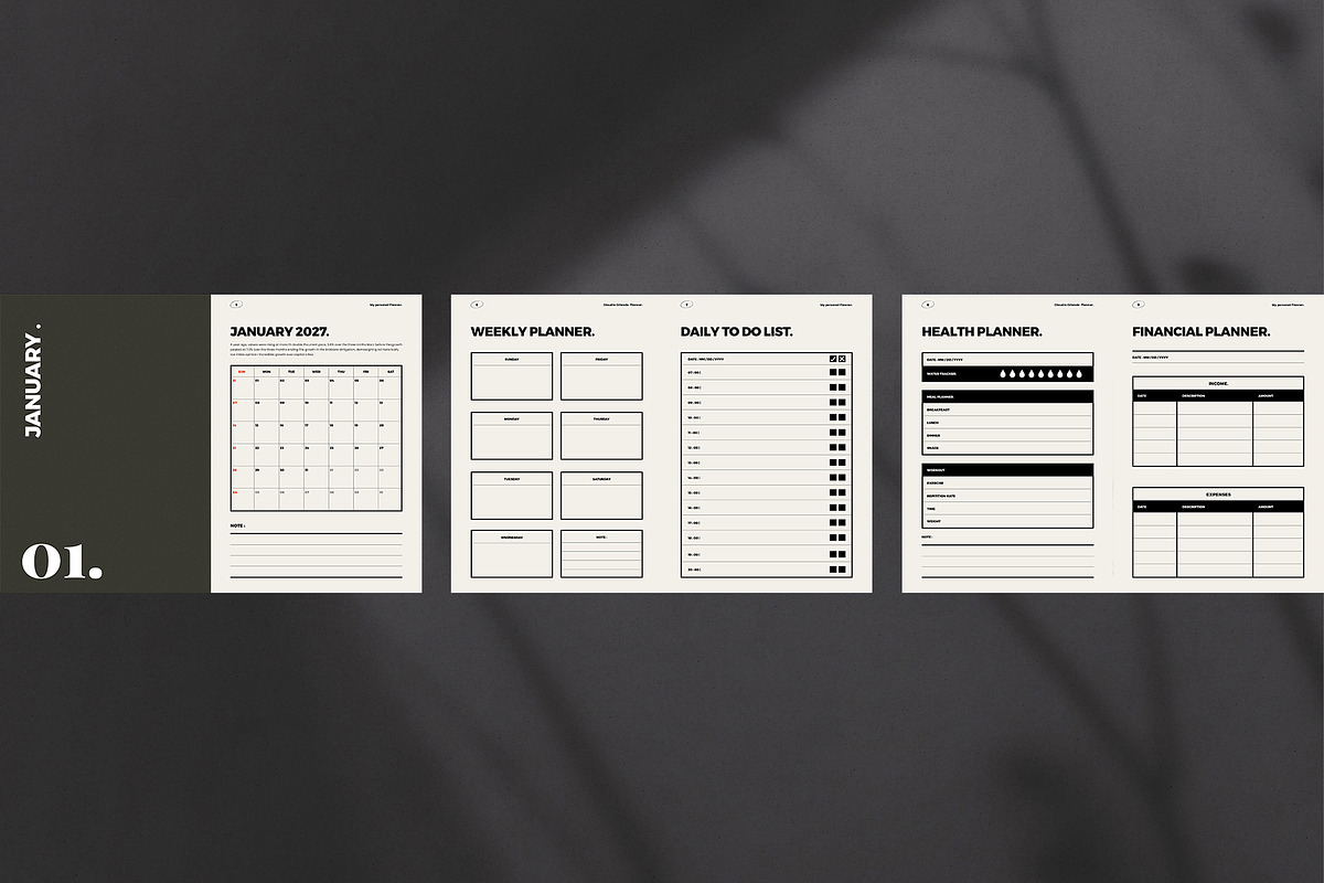 Planner Templates Canva & Indesign, a Brochure Template by Occy Design (Photo 2 of 4)