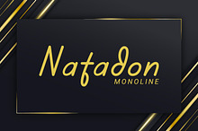Natadon | Monoline Font