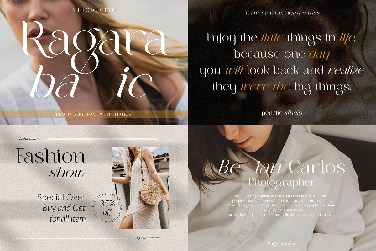 MODERN LIGATURES FONTS BUNDLES, a Serif Font by Penatic Studio (Photo 8 of 13)