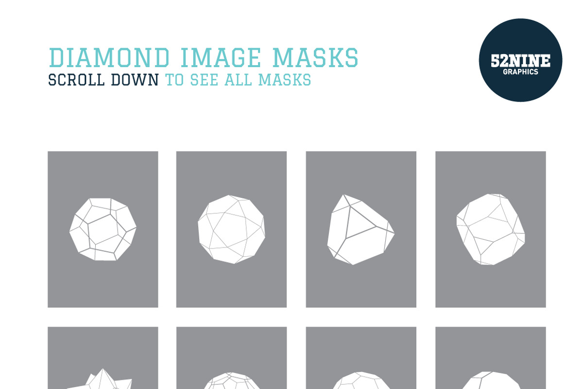 Polyhedral Image Masks + Bonus!, an Object Graphic by 52NINE GRAPHICS (Photo 4 of 5)