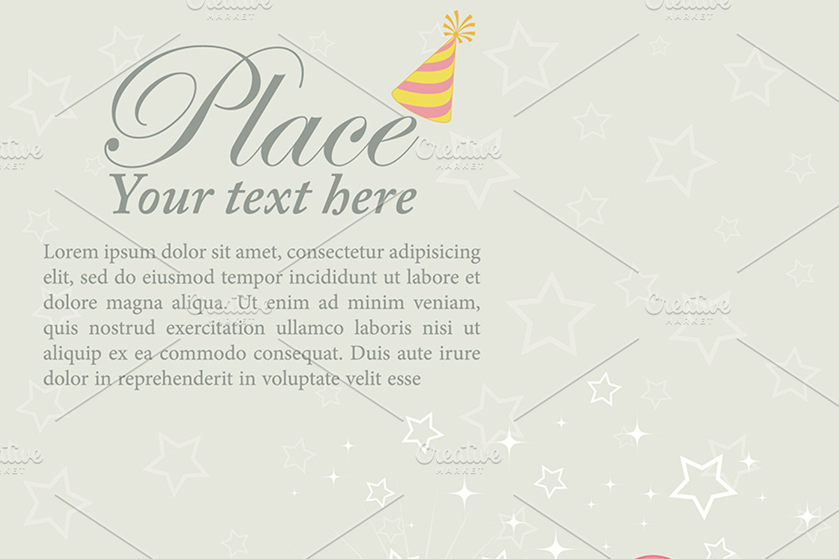 Birthday, Carnival, Christmas Decor, a Decorative Illustration by TAlex (Photo 4 of 6)