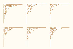 Graceful Vintage Corners - Borders