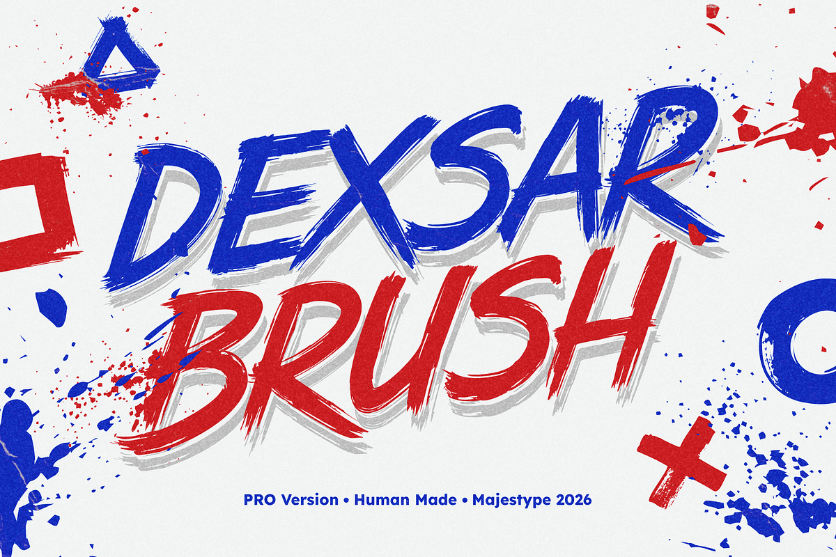 MJST Dexsar Brush Pro, a Script Font by dexsarharryfonts (Photo 1 of 8)