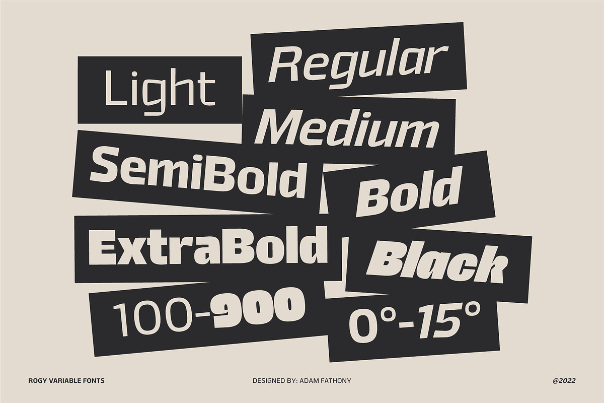 Rogy Variable Fonts, a Font by Adam Fathony (Photo 2 of 17)