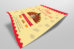 Thanksgiving Invitation Flyer-V107