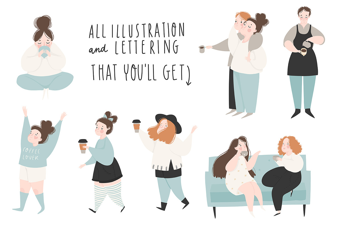 People illustrations set, a Person Illustration by Cute Atelier (Photo 7 of 9)