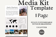 1 Page Media Kit Canva Template, a Social Media Template by Daily Creative (Thumbnail 1 of 5)