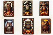 Halloween Owl Tarot Card Sublimation, an Illustration by SVGArt (Thumbnail 2 of 8)