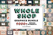 Whole Shop 9000+ Graphics Bundle, a Background Graphic by Blixa 6 Studios (Thumbnail 3 of 26)