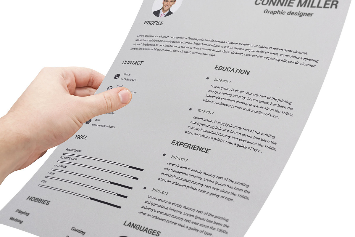 Resume Template and Cover Letter, a Resume Template by designvillage (Photo 10 of 13)