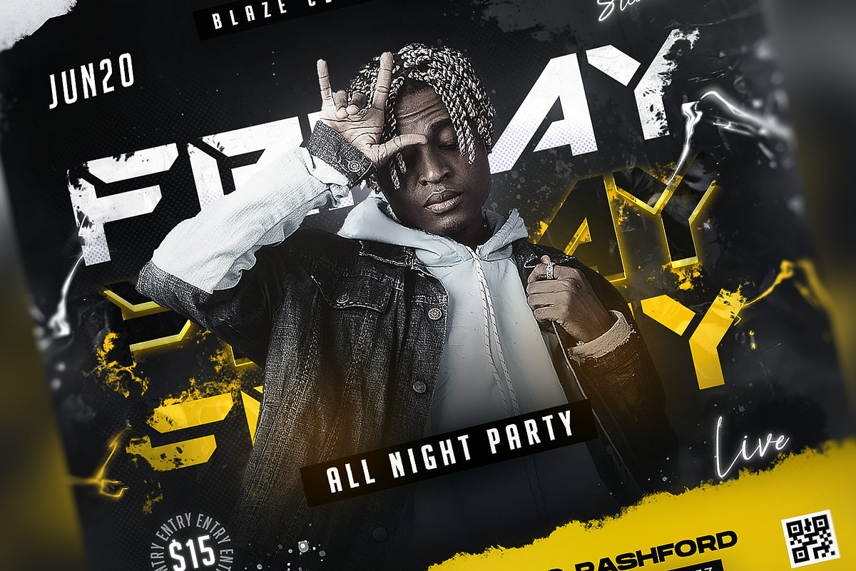 Party Flyer Template, a Flyer Template by FLYERHIVE (Photo 2 of 3)