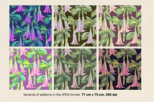 Floral Patterns With Datura