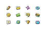 Like a Doodle Icons Set, an Outline Icon by Amazing Custom Icons (Thumbnail 2 of 3)