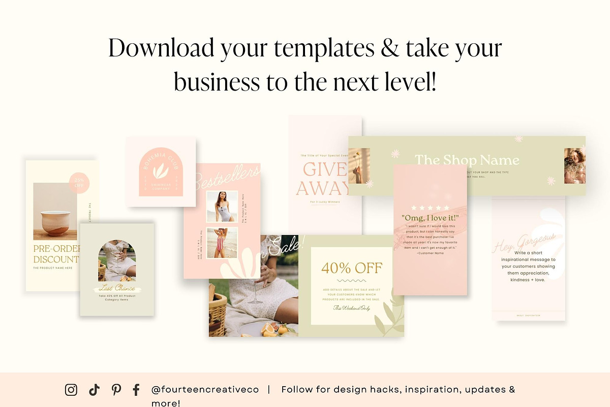 Ecommerce Shop Template Pack | Canva, a Design Template by Fourteen Creative Co. (Photo 13 of 13)