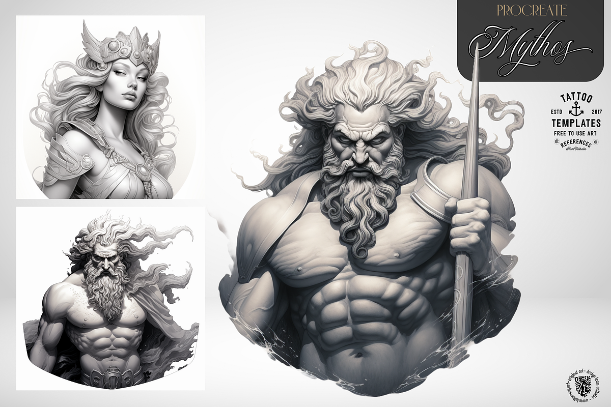 Procreate ~ Greek mythology ~, a Brush Add-On by Studio.Valhalla (Photo 4 of 5)