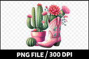 Pink Cowgirl Summer Clipart, a Graphic by Designking (Thumbnail 4 of 4)